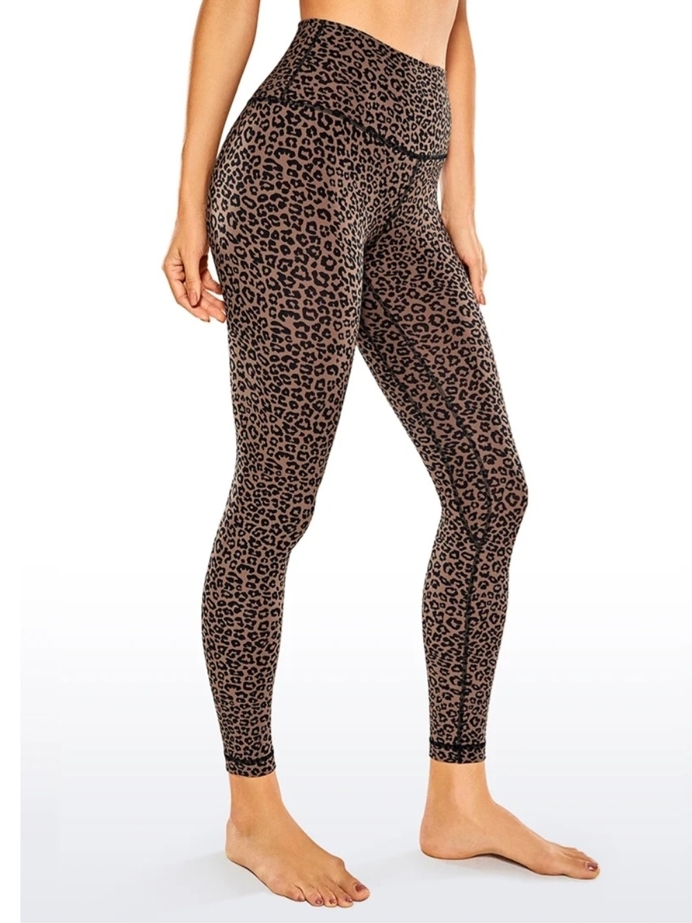 CRZ YOGA Nakedfeel Leopard Print High-Waist 25" Leggings Sz M